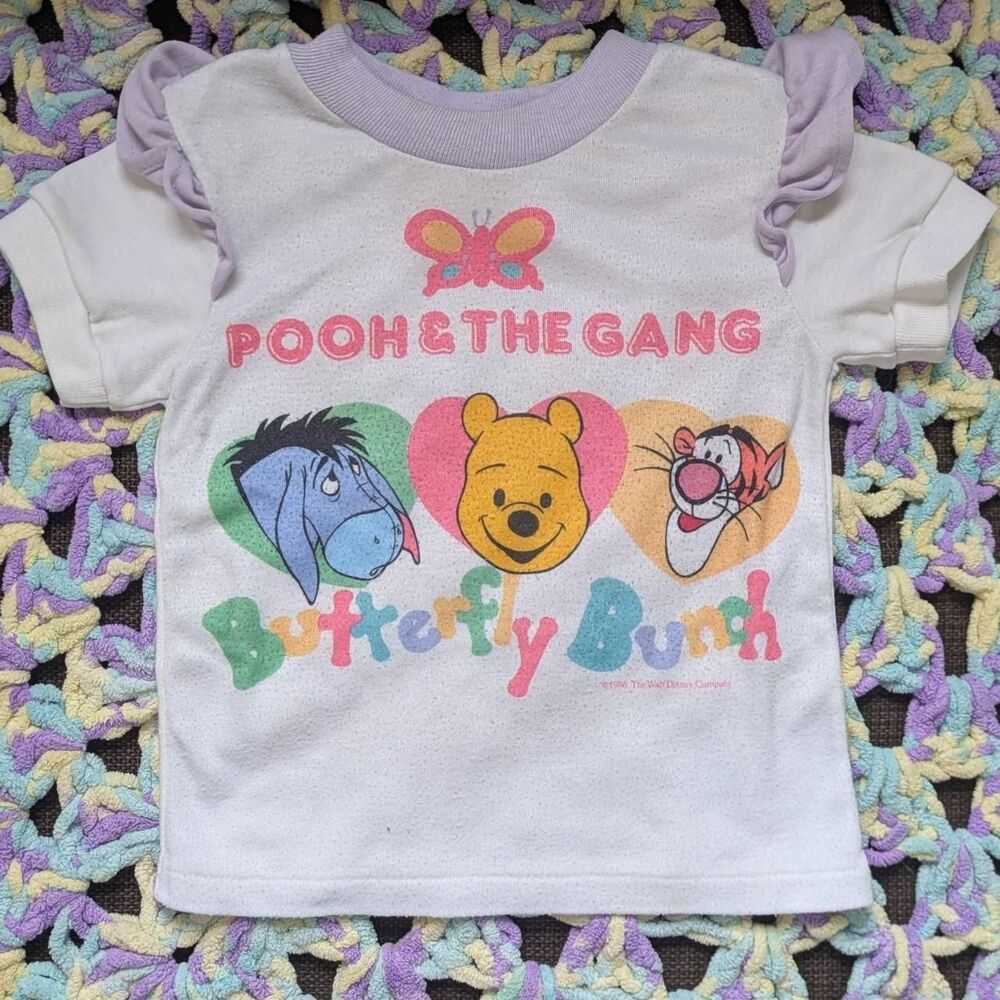 VINTAGE 80s Winnie the Pooh and friends toddler top 2T Eeyore - Picture 1 of 3